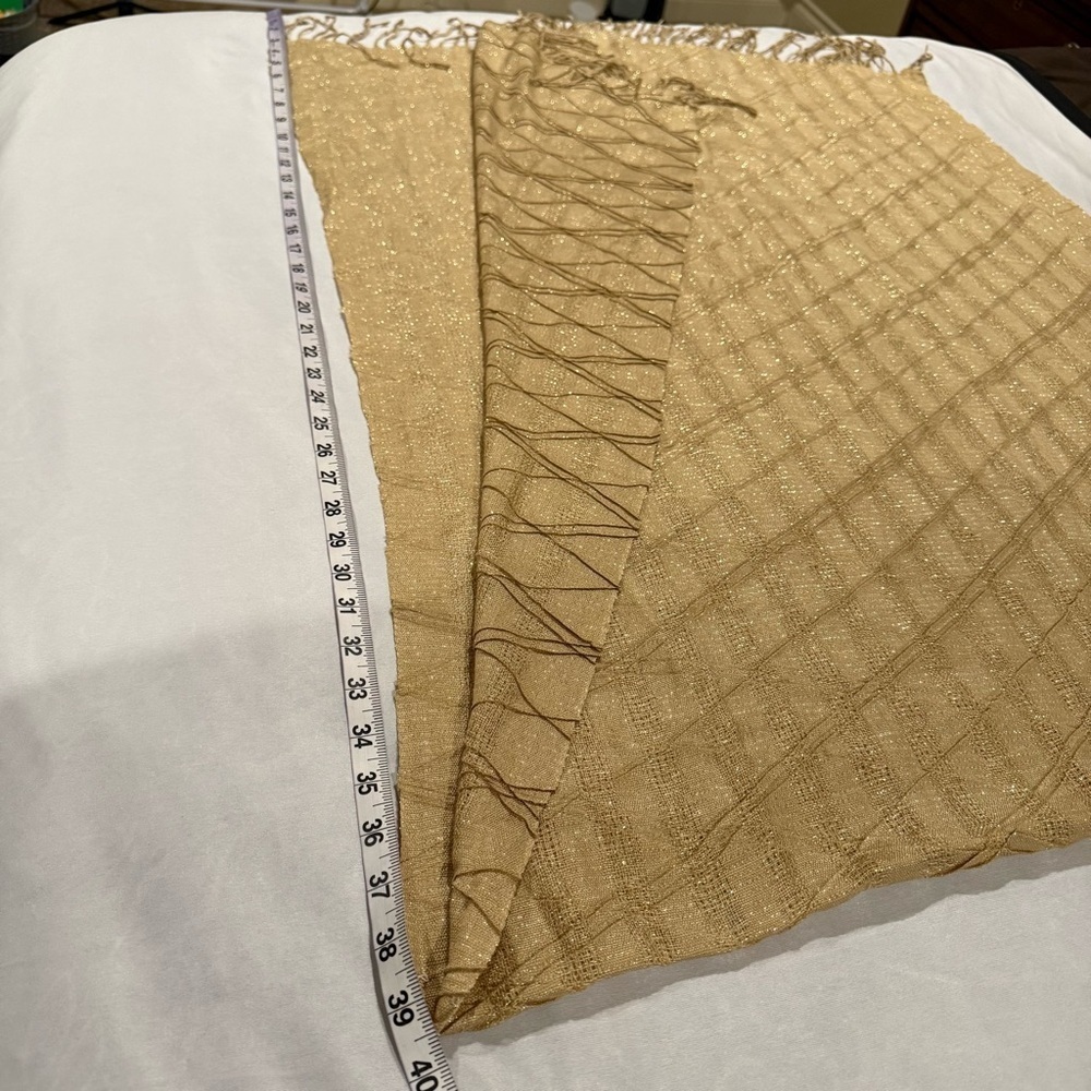 Source Unknown Gold Scarf - Picture 2 of 4